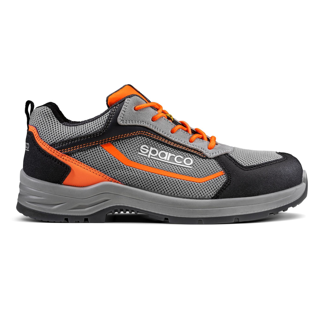 Zapato Seguridad Sparco Indy-R Pato S1P Esd Talla 38 Gris/Naranja Fluor - Sparco original VRM Motorsports imagen 3