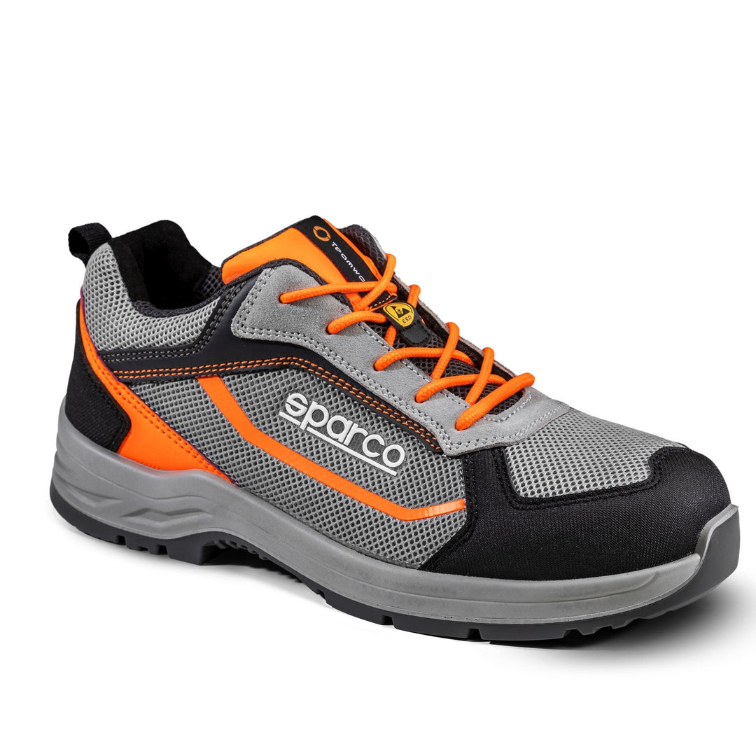 Zapato Seguridad Sparco Indy-R Pato S1P Esd Talla 46 Gris/Naranja Fluor - Sparco original VRM Motorsports imagen 1