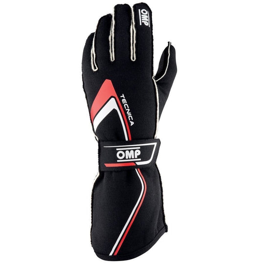 GUANTES OMP TECNICA FIA 8856-2018 NEGRO/ROJO TALLA S - OMP original VRM Motorsports imagen 1