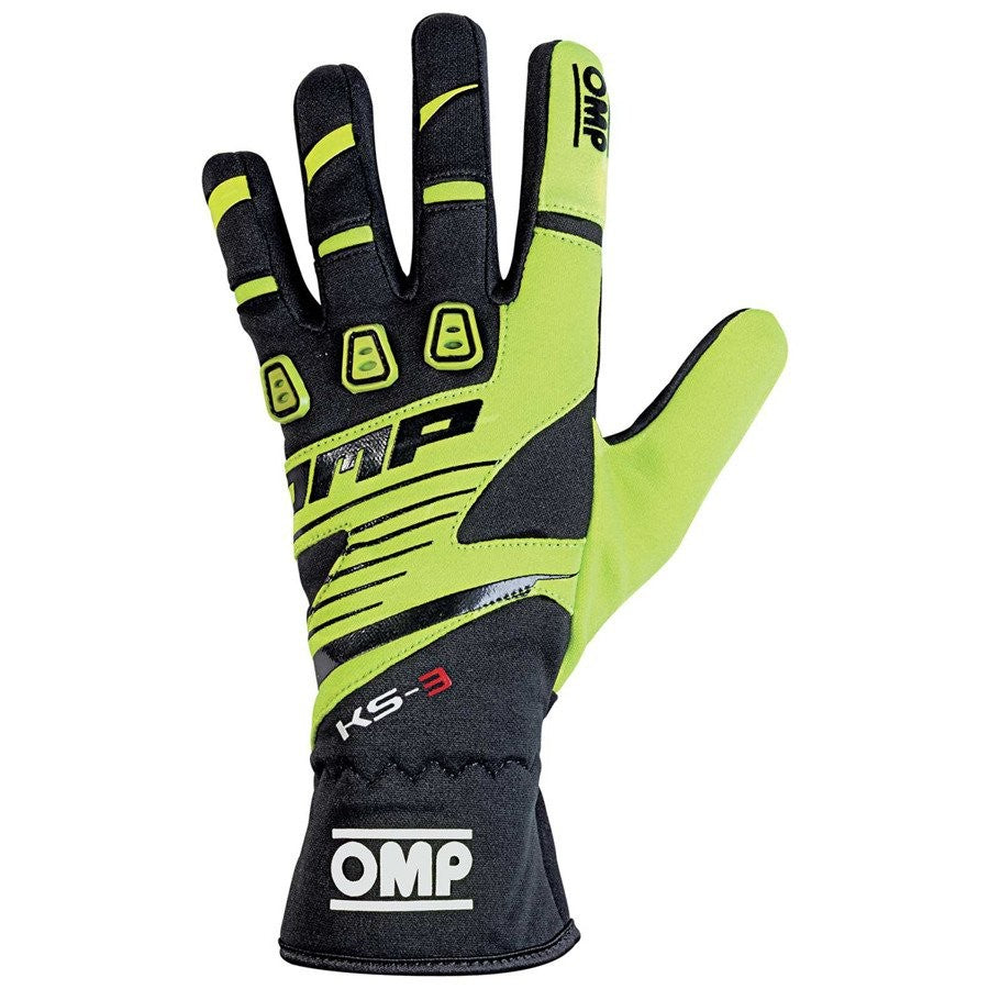 GUANTES OMP KART KS-3 AMARILLO/NEGRO TALLA XS - OMP original VRM Motorsports imagen 1