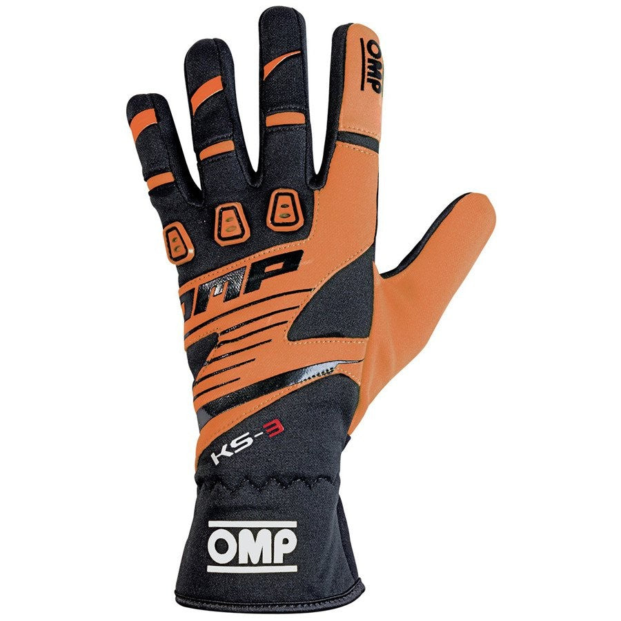 GUANTES OMP KART KS-3 NARANJA/NEGRO TALLA 6 (NIÑOS) - OMP original VRM Motorsports imagen 1