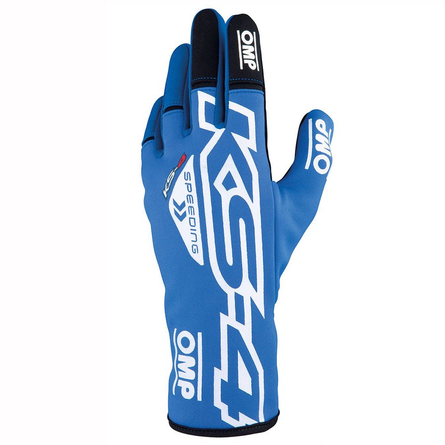 GUANTES OMP KART KS-4 AZUL / BLANCO TALLA 5 (NIÑOS) - OMP original VRM Motorsports imagen 2