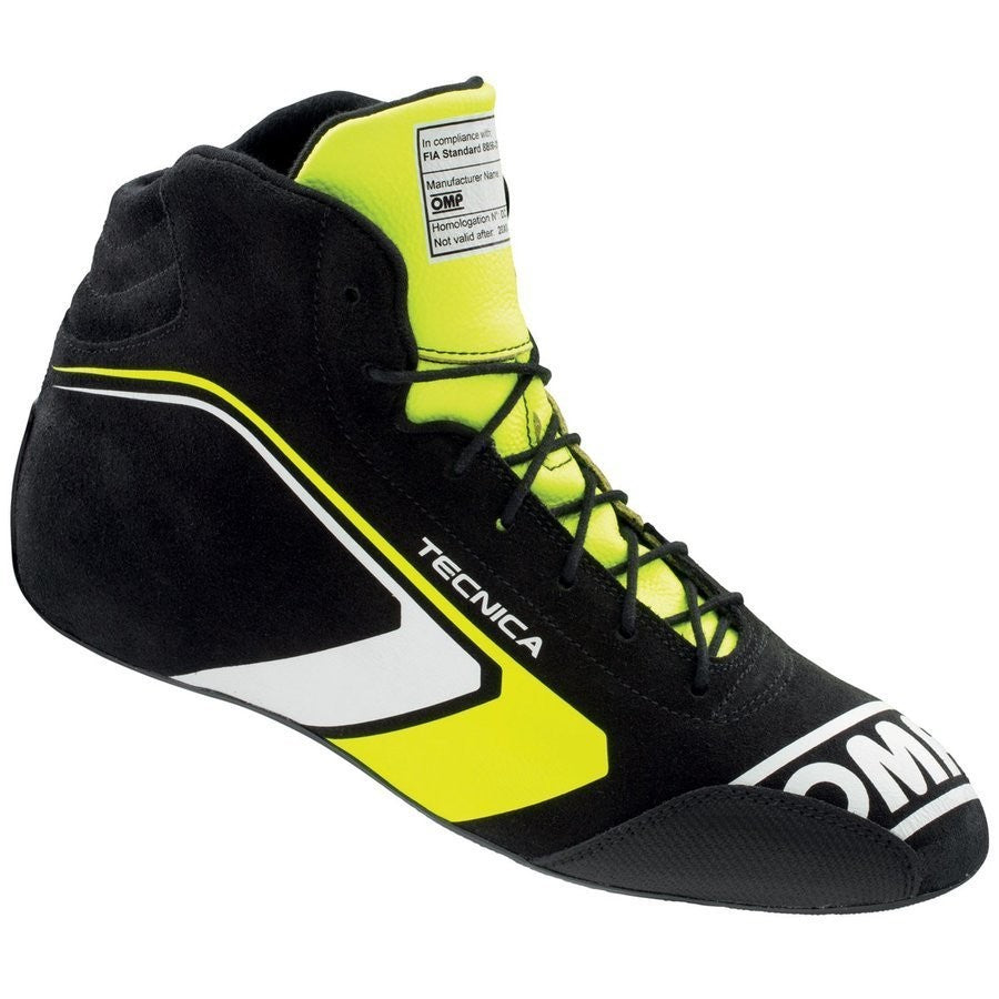 ZAPATILLAS OMP TECNICA FIA 8856-2018 NEGRO/AMARILLO FLUO TALLA 39 - OMP original VRM Motorsports imagen 1