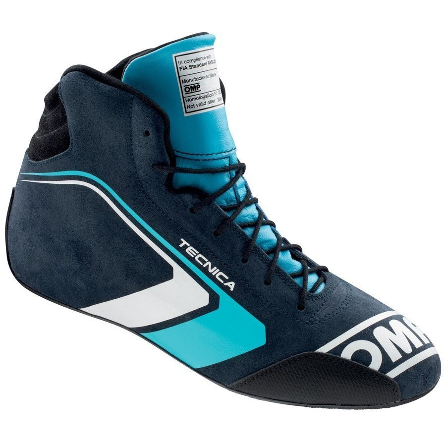 ZAPATILLAS OMP TECNICA FIA 8856-2018 AZUL / BLANCO / CIAN TALLA 44 - OMP original VRM Motorsports imagen 1