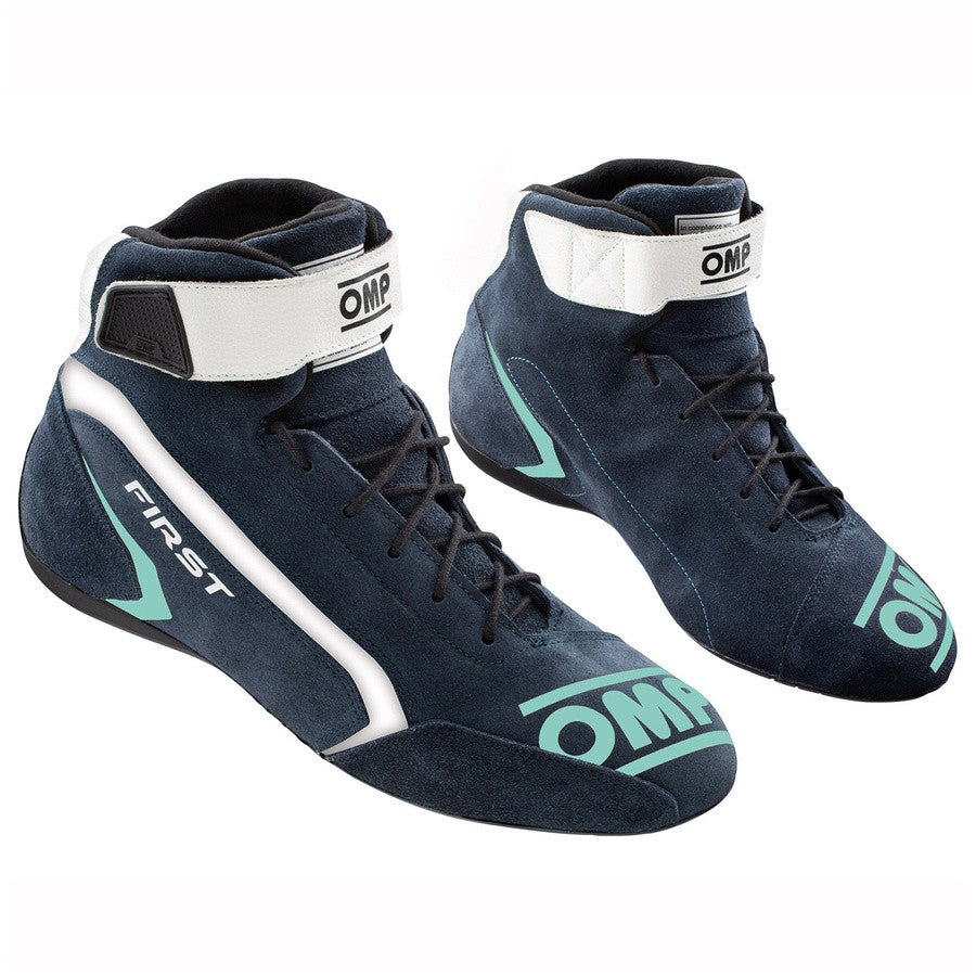 ZAPATILLAS OMP FIRST FIA 8856-2018 AZUL MARINO / TIFFANY TALLA 45 - OMP original VRM Motorsports imagen 1