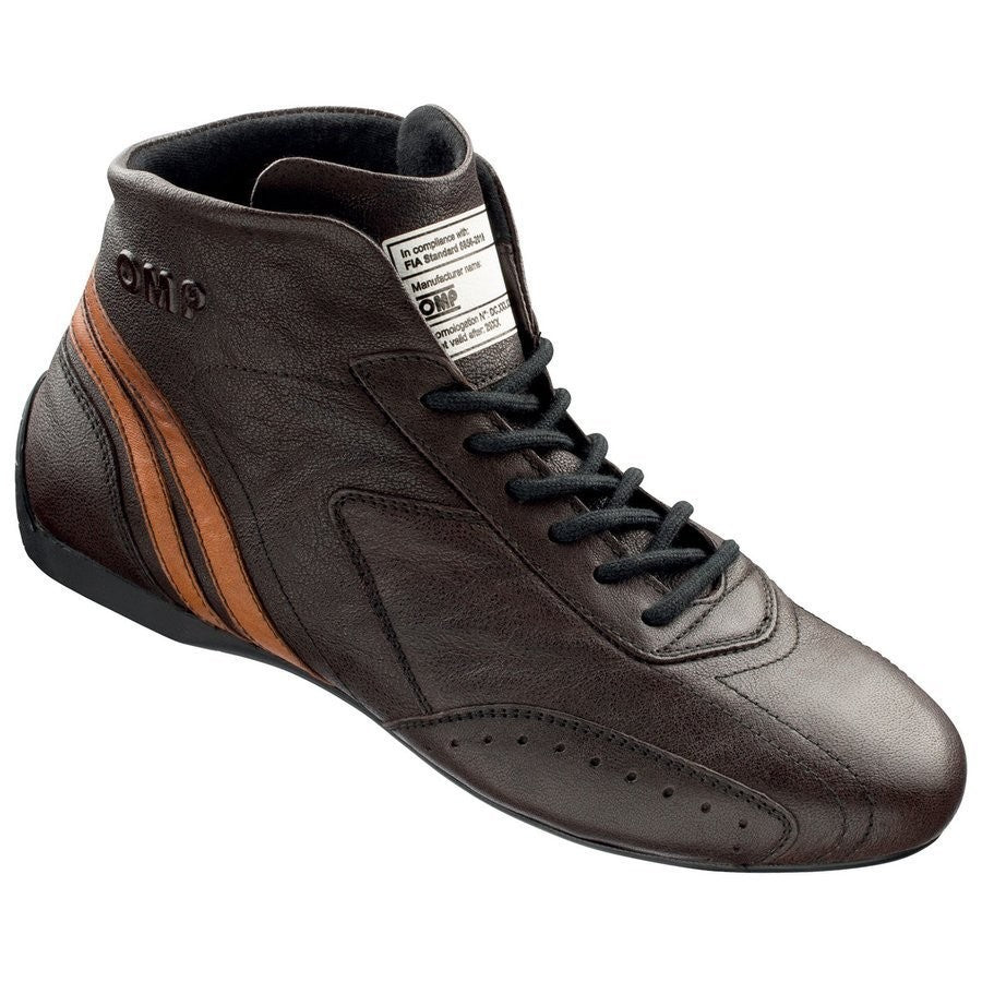BOTINES OMP CARRERA FIA 8856-2018 MARRÓN OSCURO TALLA 43 - OMP original VRM Motorsports imagen 1