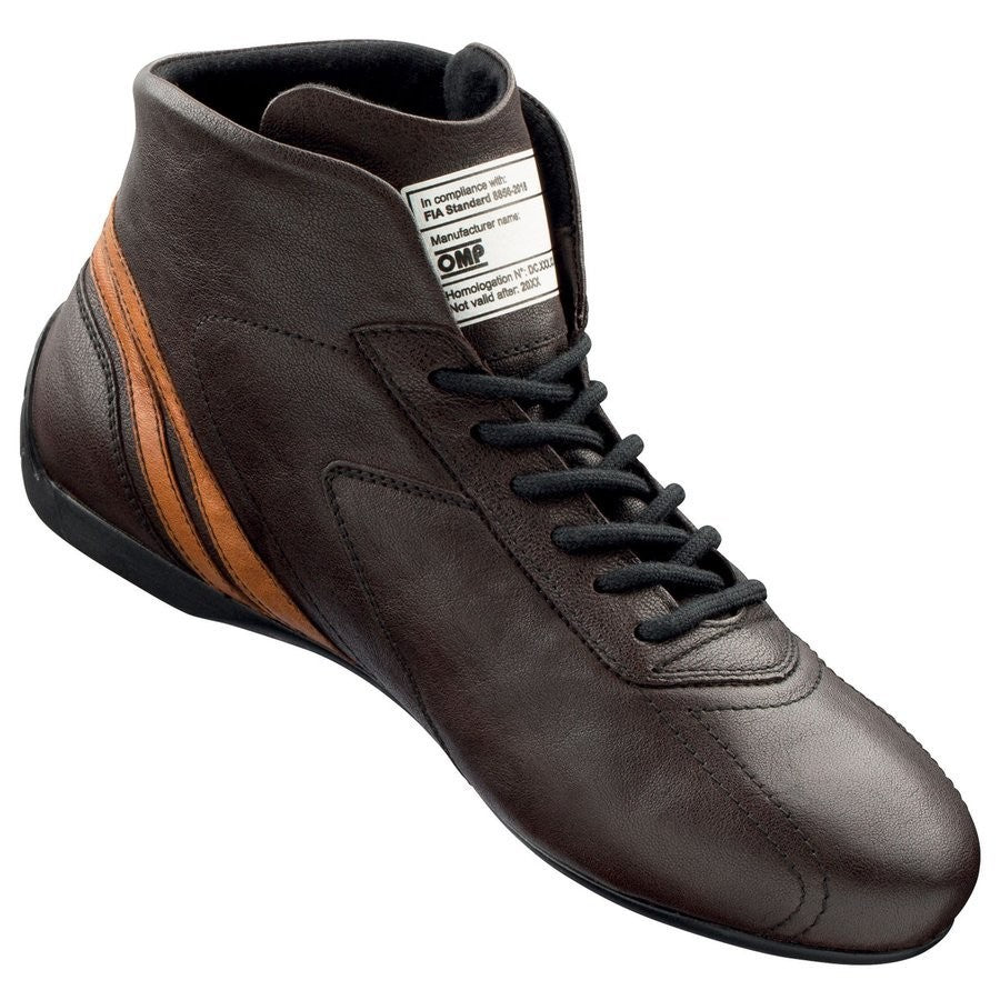 BOTINES OMP CARRERA FIA 8856-2018 MARRÓN OSCURO TALLA 43 - OMP original VRM Motorsports imagen 2