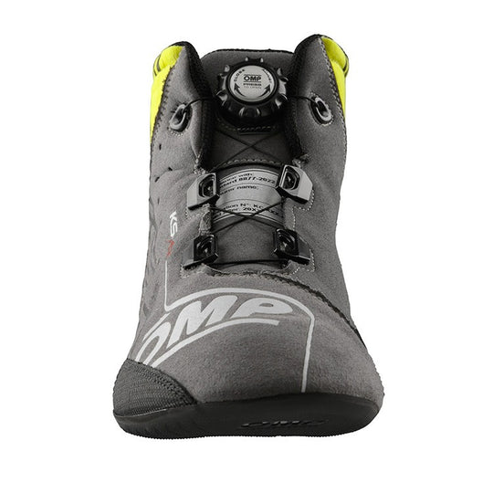 ZAPATILLAS OMP KART KS-X FIA 8877-2022 NEGRO/GRIS/AMARILLO FLUO TALLA 38 - OMP original VRM Motorsports imagen 3