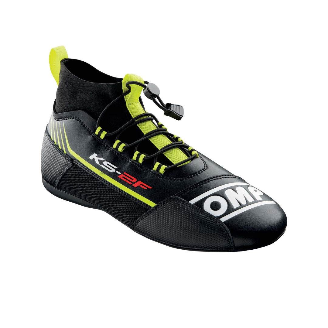 ZAPATILLAS OMP KART KS-2F NEGRO/AMARILLO FLUO TALLA 35 - OMP original VRM Motorsports imagen 1