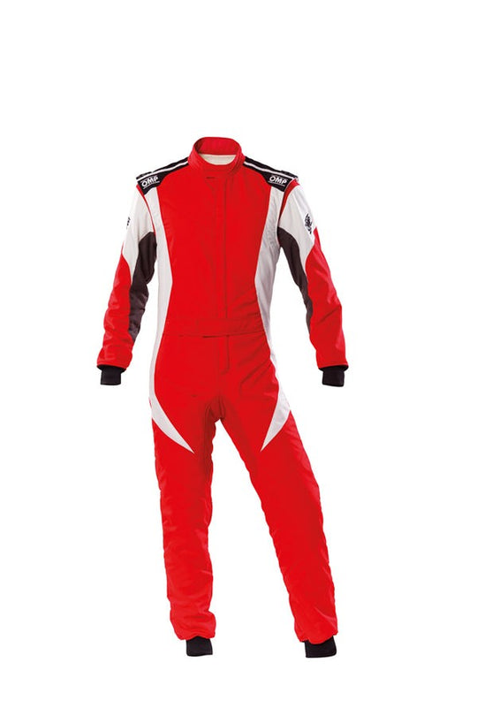 TRAJE DE CARRERAS FIRST EVO FIA 8856-2018 ROJO / BLANCO TALLA 58 OMP RACING | VRM Motorsports