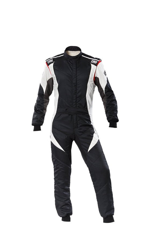 TRAJE DE CARRERAS FIRST EVO FIA 8856-2018 NEGRO/BLANCO TALLA 52 OMP RACING | VRM Motorsports