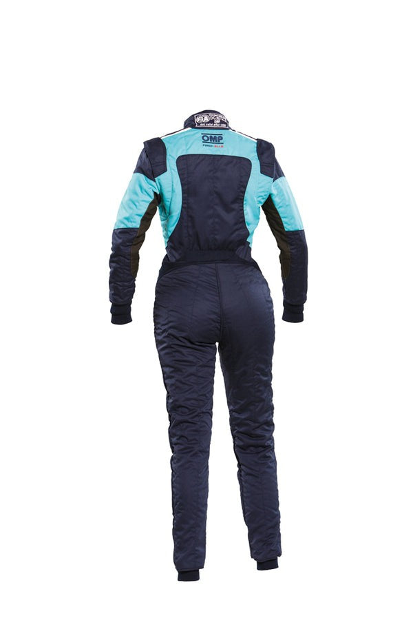 OMP TRAJE DE CARRERAS FIRST ELLE FEMENINO FIA 8856-2018 AZUL MARINO / TIFFANY TALLA 38 - OMP original VRM Motorsports imagen 2
