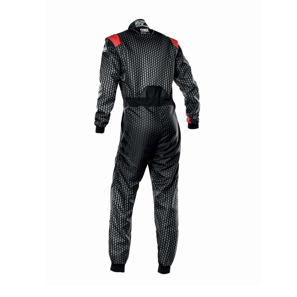 OMP TRAJE DE CARRERAS KS-3R ART KART NEGRO/ROJO TALLA 58 - OMP original VRM Motorsports imagen 2
