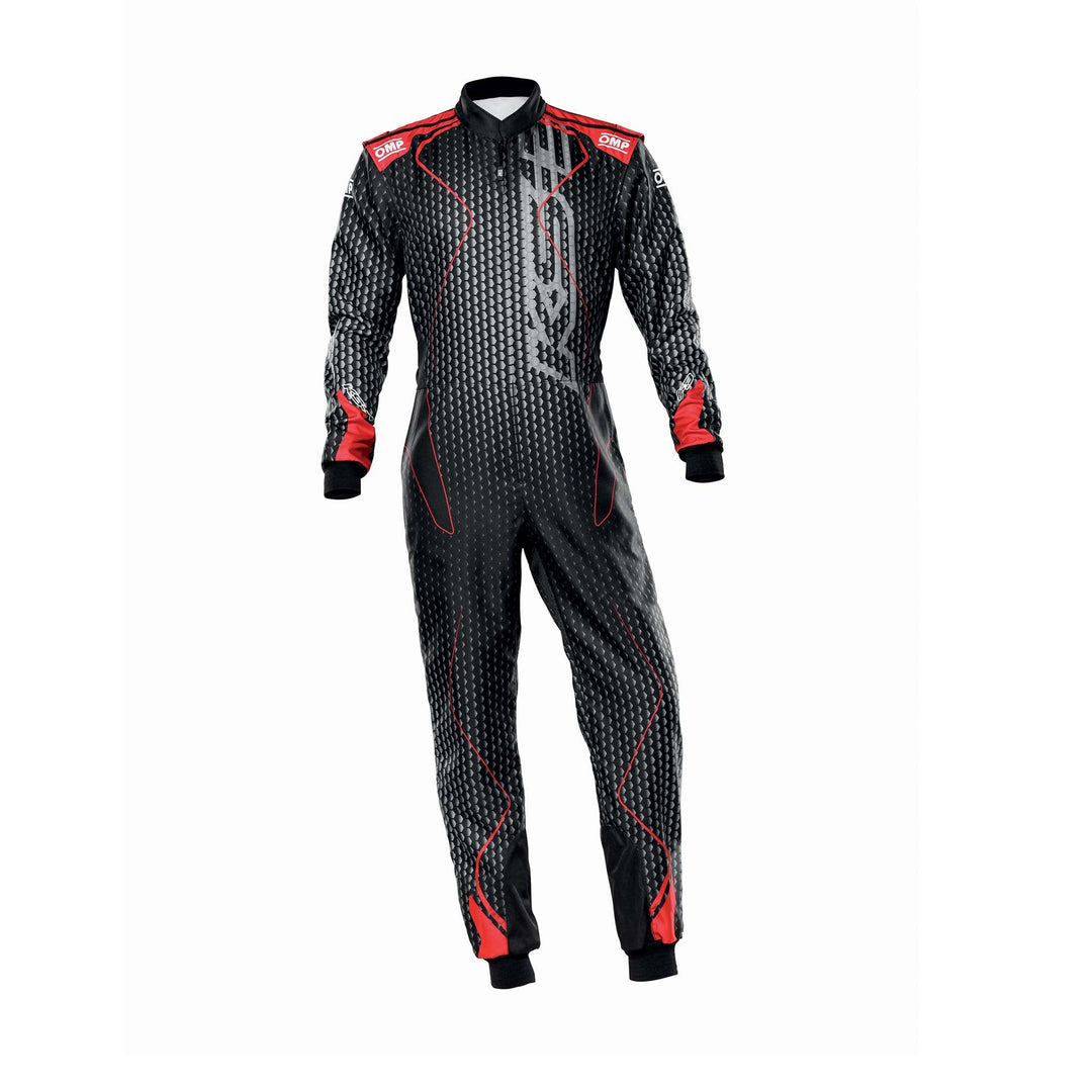 OMP TRAJE DE CARRERAS KS-3R ART KART NEGRO/ROJO TALLA 60 - OMP original VRM Motorsports imagen 1