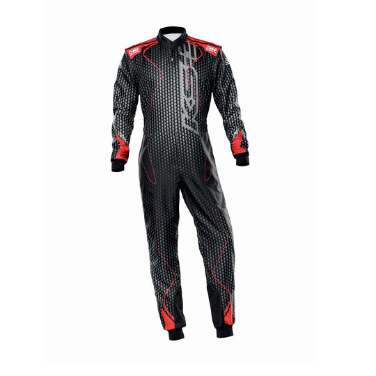 OMP TRAJE DE CARRERAS KS-3R ART KART NEGRO/ROJO TALLA 60 - OMP original VRM Motorsports imagen 1