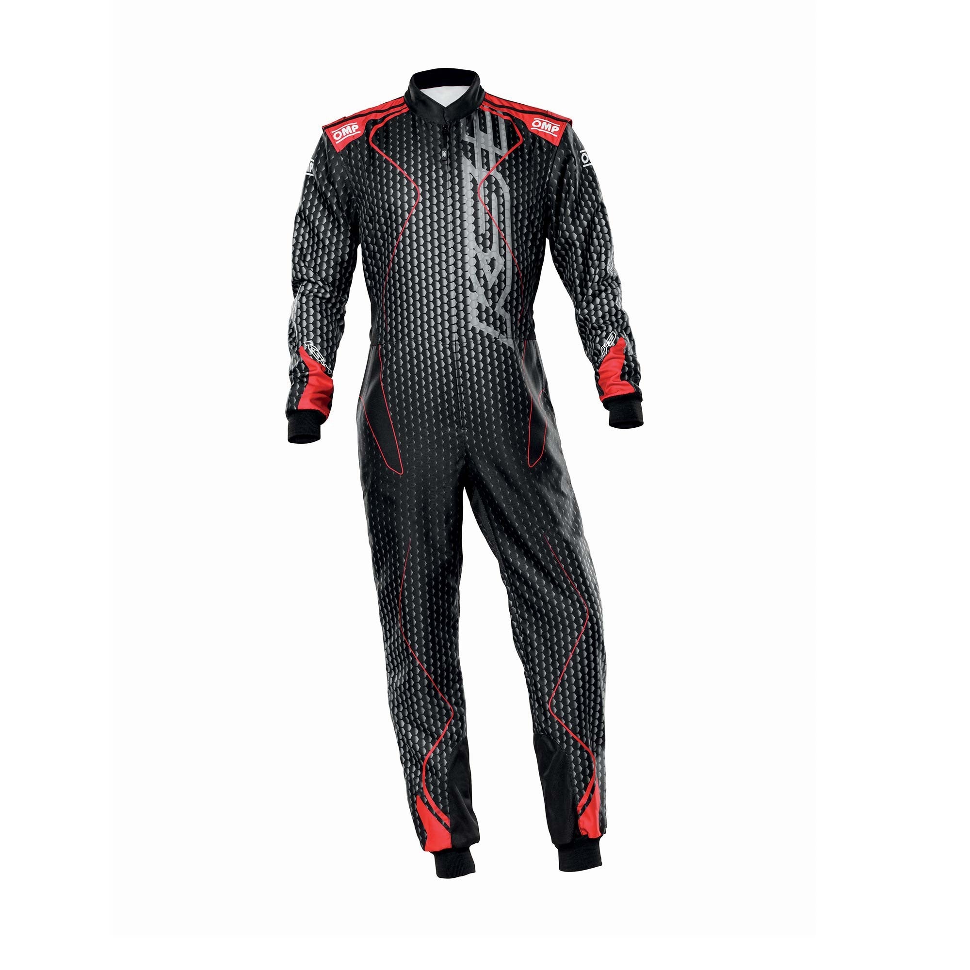 OMP TRAJE DE CARRERAS KS-3R ART KART NEGRO/ROJO TALLA 60 - OMP original VRM Motorsports imagen 1