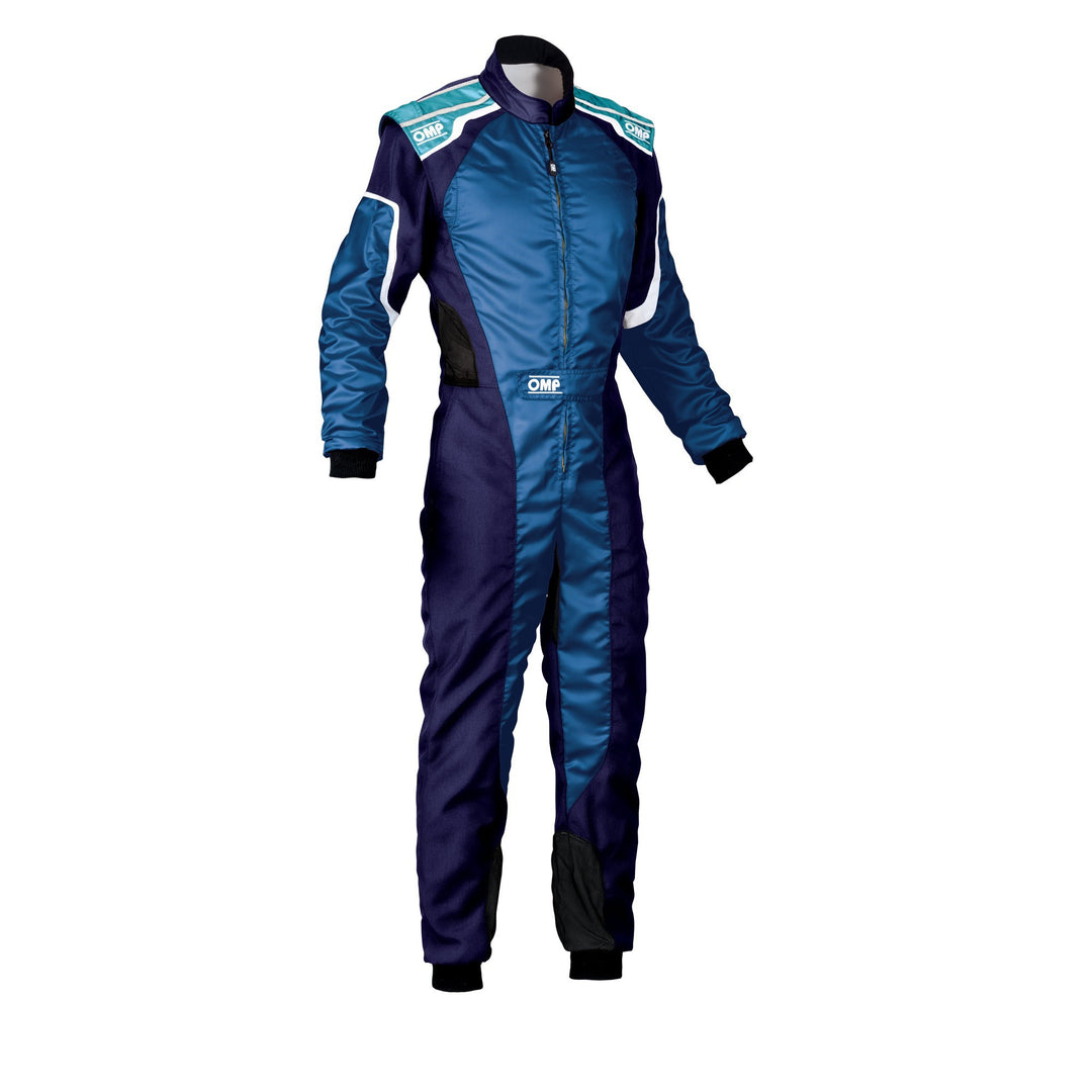 OMP TRAJE DE CARRERAS KS-3 KART (PARA NIÑOS) AZUL / BLANCO / CIAN TALLA 120 (NIÑOS) - OMP original VRM Motorsports imagen 1