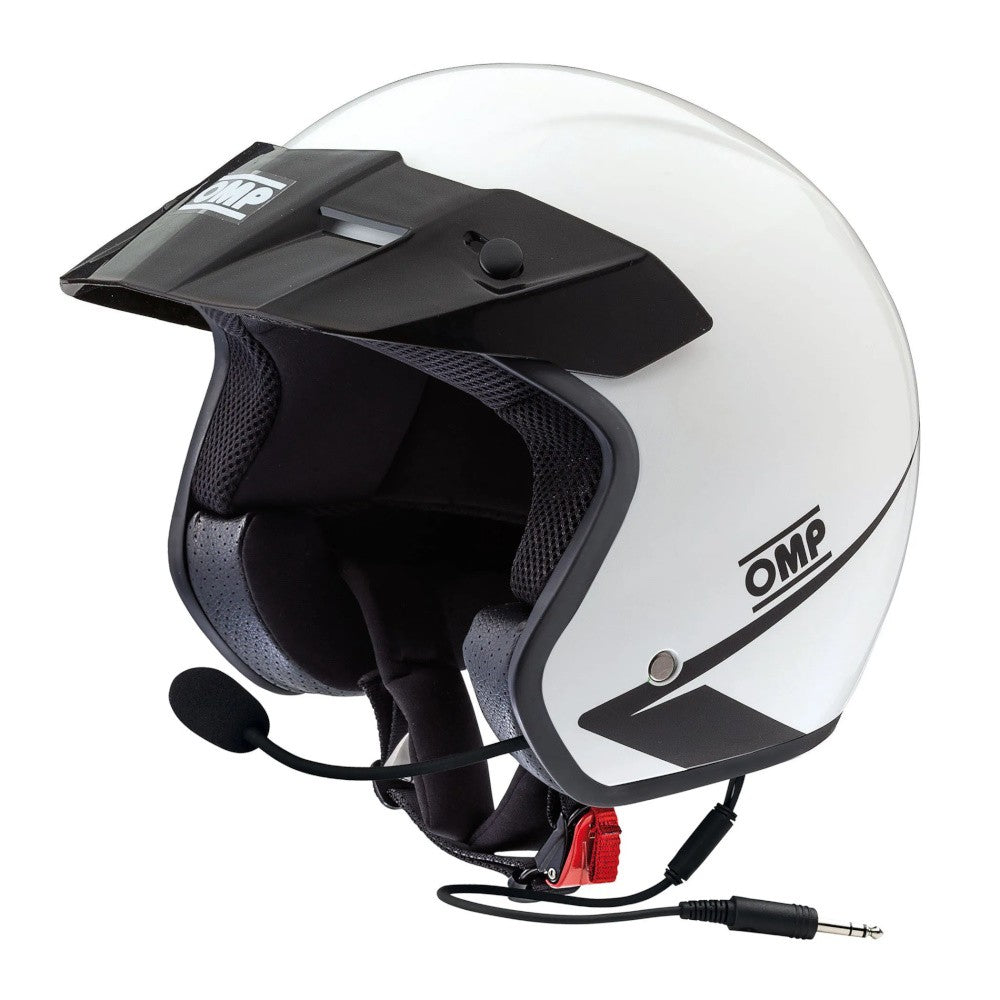 CASCO OMP STAR CON INTECOMUNICADOR ECE 22.06 BLANCO TALLA XL - OMP original VRM Motorsports imagen 1