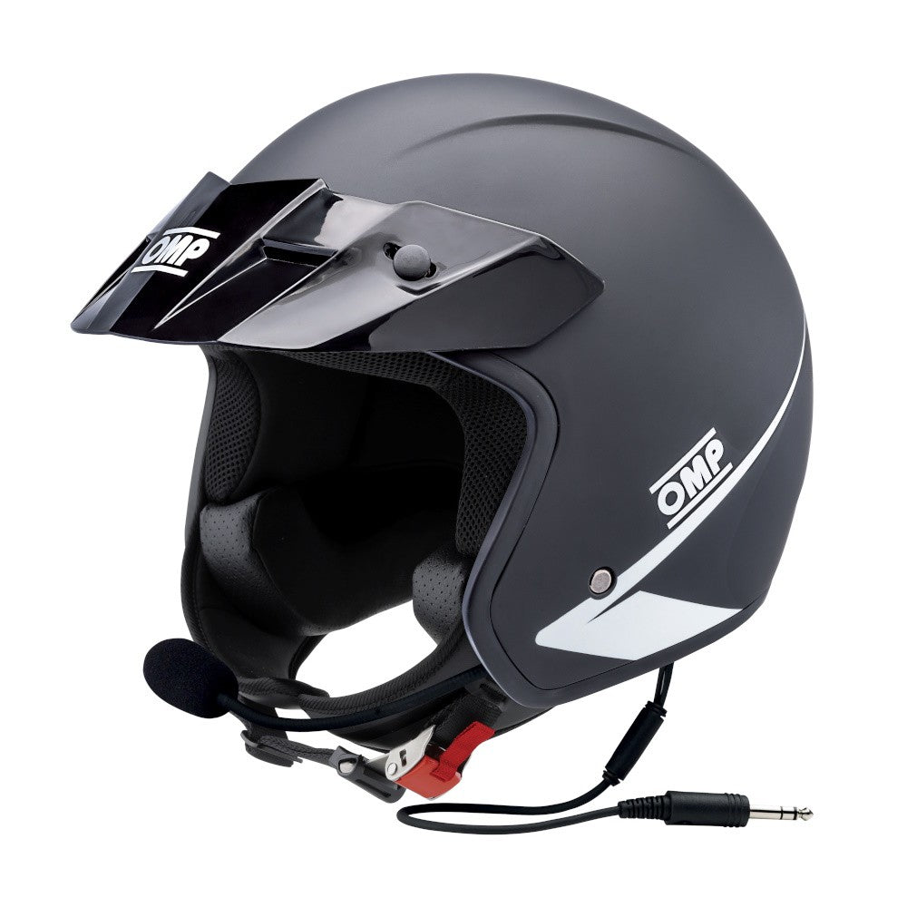 CASCO OMP STAR CON INTECOMUNICADOR ECE 22.06 NEGRO MATE TALLA L - OMP original VRM Motorsports imagen 1
