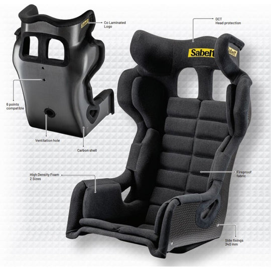 Sparco Asiento GT Pro Fia8862-2009 Talla L Fibra De Carbono(Solo Circuito) - Sparco original VRM Motorsports imagen 4