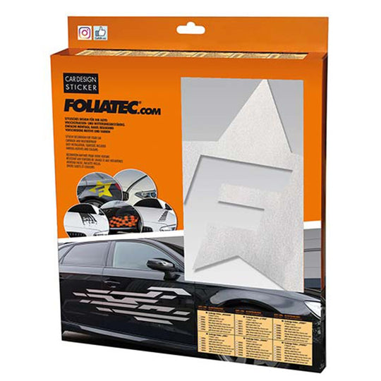 Foliatec Vinilo Decorativo Para Coche Diseéo F-Star Plata - Foliatec original VRM Motorsports