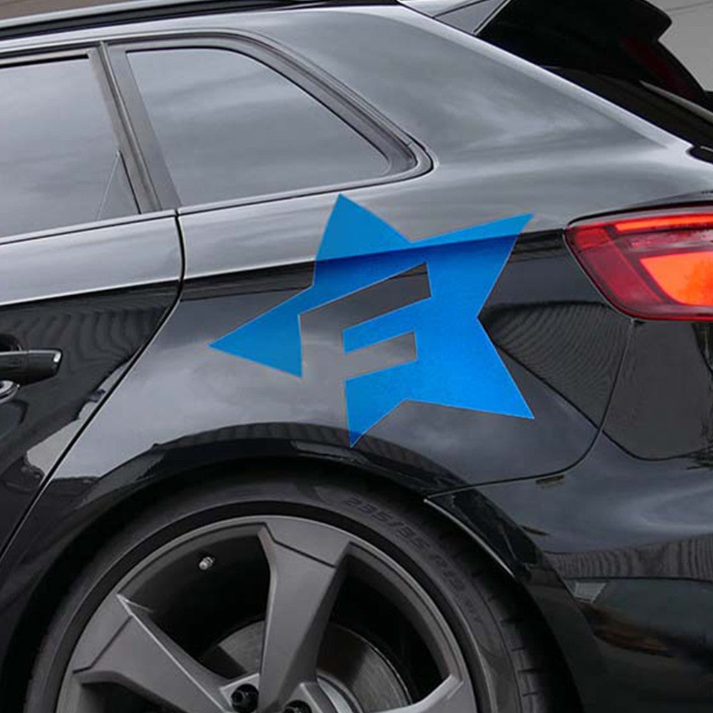 Foliatec Vinilo Decorativo Para Coche Diseéo F-Star Azul - Imagen 3 Foliatec VRM Motorsports