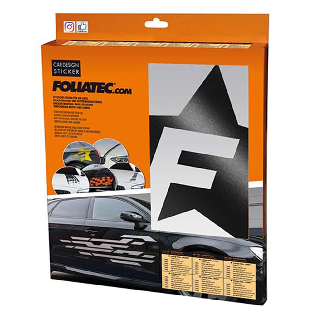 Foliatec Vinilo Decorativo Para Coche Diseéo F-Star Negro - Foliatec original VRM Motorsports