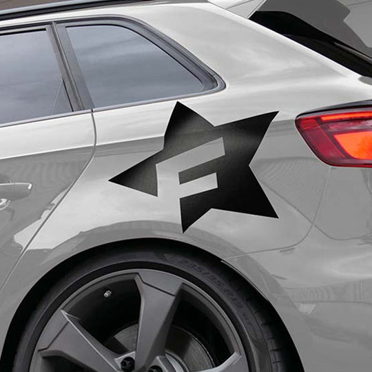 Foliatec Vinilo Decorativo Para Coche Diseéo F-Star Negro - Imagen 3 Foliatec VRM Motorsports