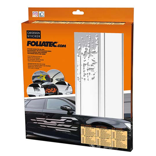 Foliatec Vinilo Decorativo Para Coche Diseéo Rayas Blanco Mate - Foliatec original VRM Motorsports