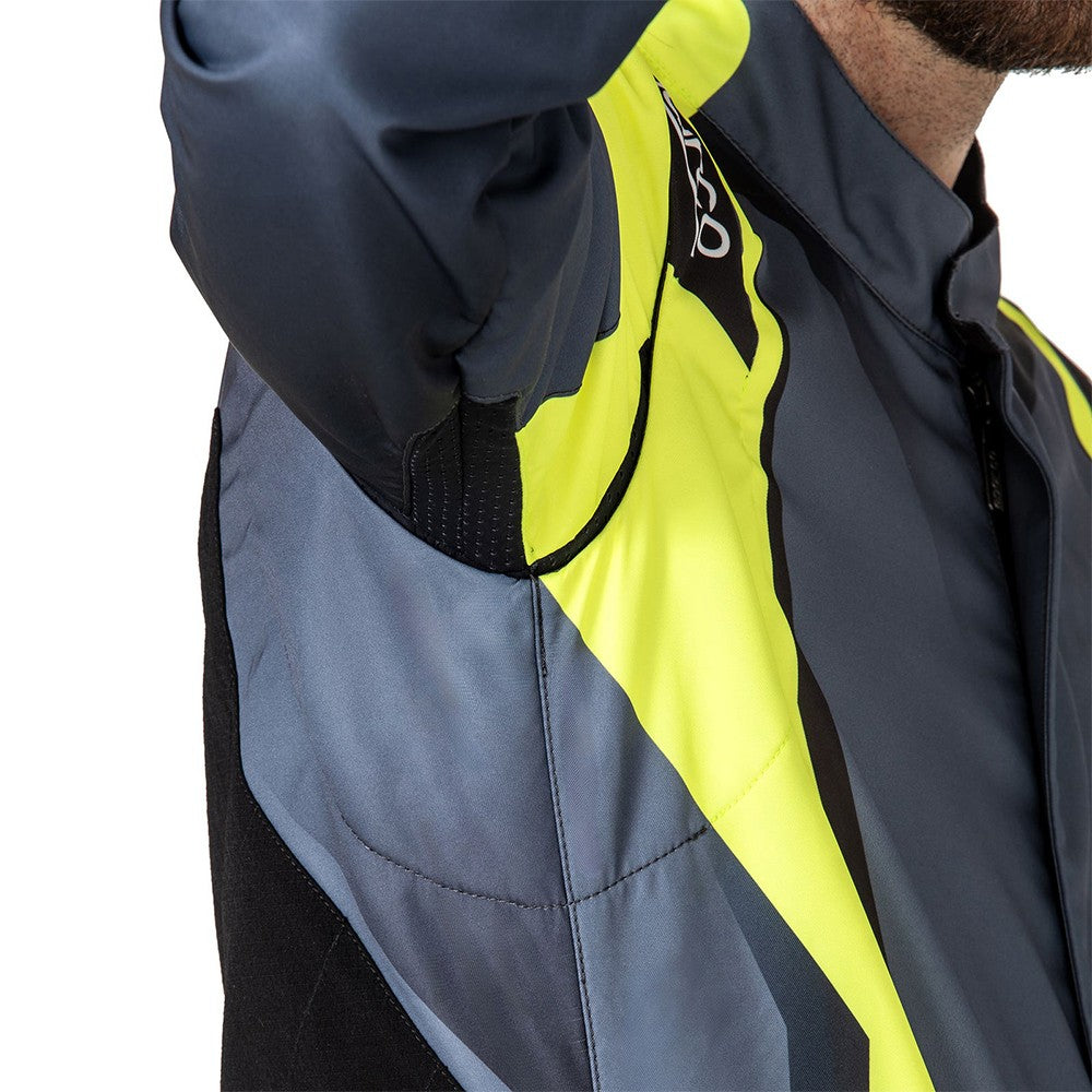 Traje De Karting Sparco K46 Prime K Niño Talla 120 Negro/Amarillo Fluor - Sparco original VRM Motorsports imagen 3