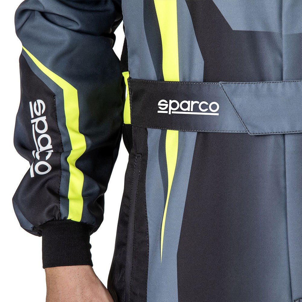 Traje De Karting Sparco K46 Prime K Talla 54 Negro/Amarillo Fluor - Sparco original VRM Motorsports imagen 4