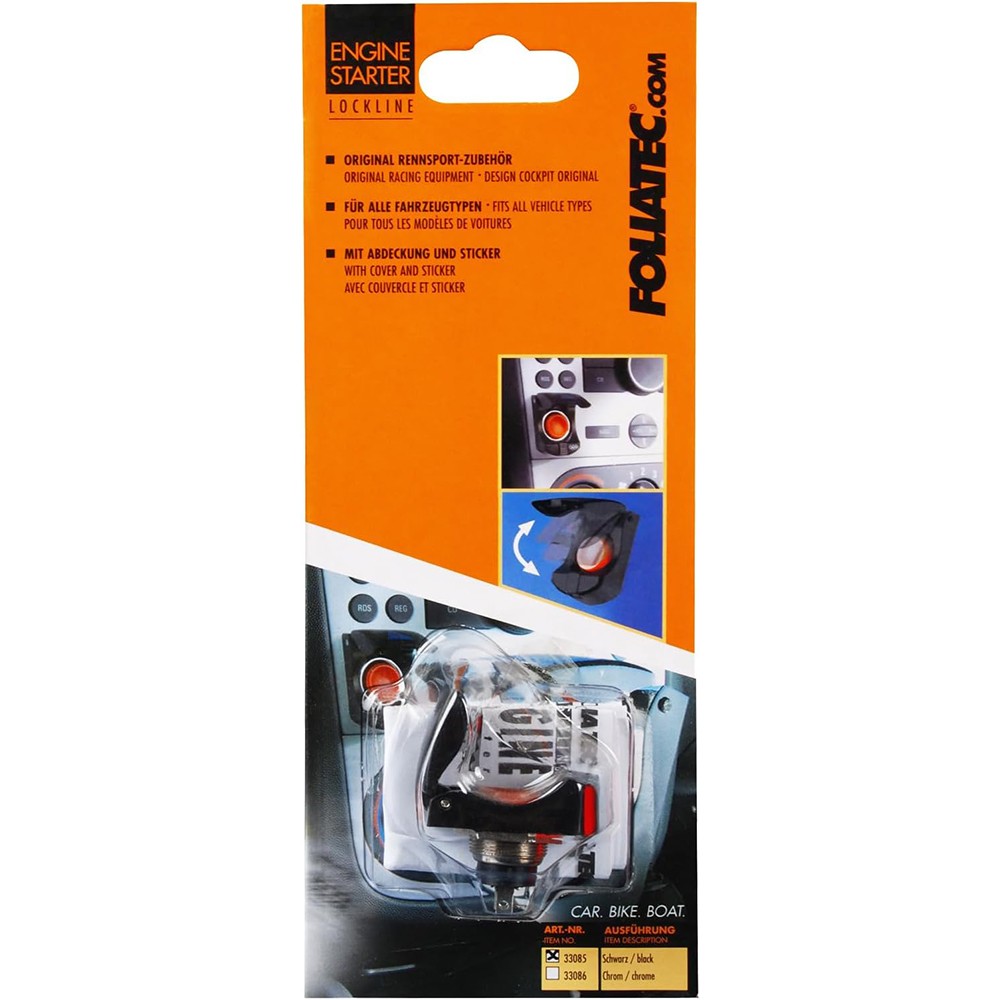 Sparco Foliatec Embellecedor Para Botón Start/Stop Negra 1 Pieza - Sparco original VRM Motorsports imagen 2