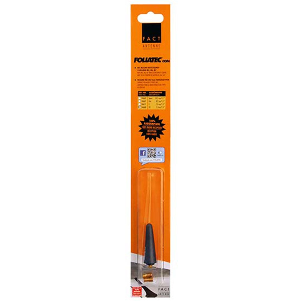 Foliatec Antena Xs Negra 5,1 Cm - Imagen 2 Foliatec VRM Motorsports