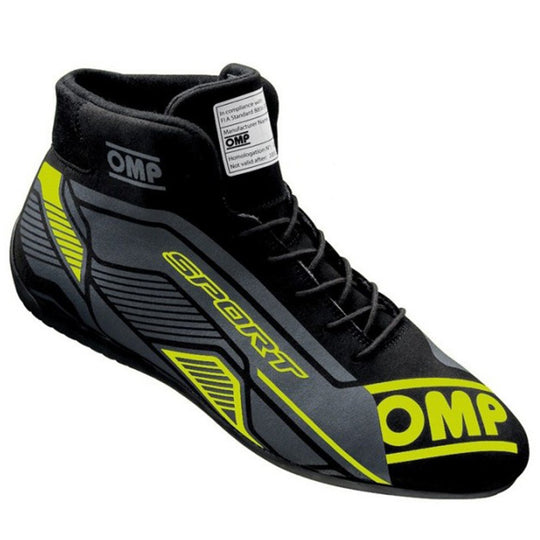 ZAPATILLAS OMP SPORT FIA 8856-2018 NEGRO/AMARILLO FLUO TALLA 44 - OMP original VRM Motorsports imagen 1