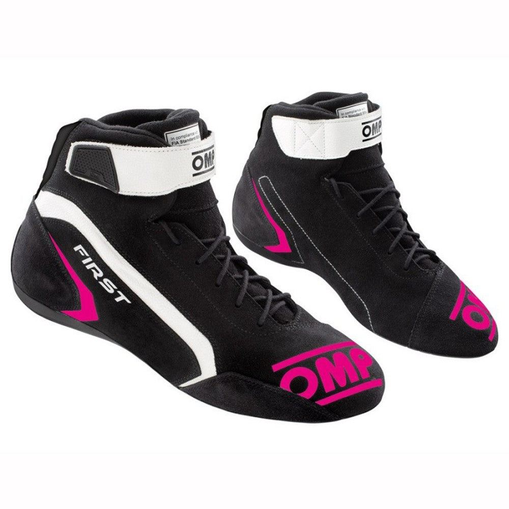 ZAPATILLAS OMP FIRST FIA 8856-2018 NEGRO/FUCSIA TALLA 45 - OMP original VRM Motorsports imagen 1