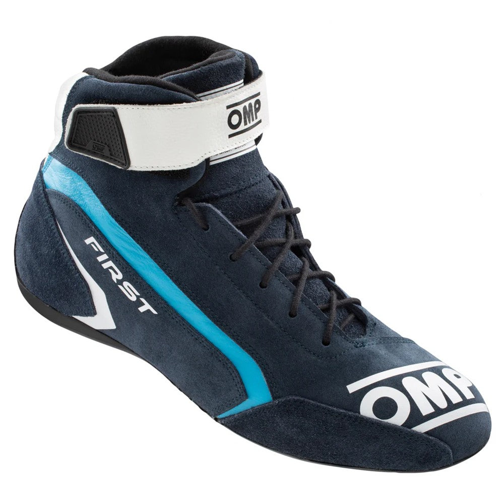 ZAPATILLAS OMP FIRST FIA 8856-2018 AZUL / BLANCO / CIAN TALLA 37 - OMP original VRM Motorsports imagen 2