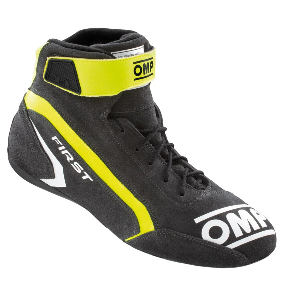 ZAPATILLAS OMP FIRST FIA 8856-2018 GRIS / AMARILLO FLUO TALLA 46 - OMP original VRM Motorsports imagen 2