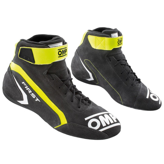ZAPATILLAS OMP FIRST FIA 8856-2018 GRIS / AMARILLO FLUO TALLA 43 - OMP original VRM Motorsports imagen 2