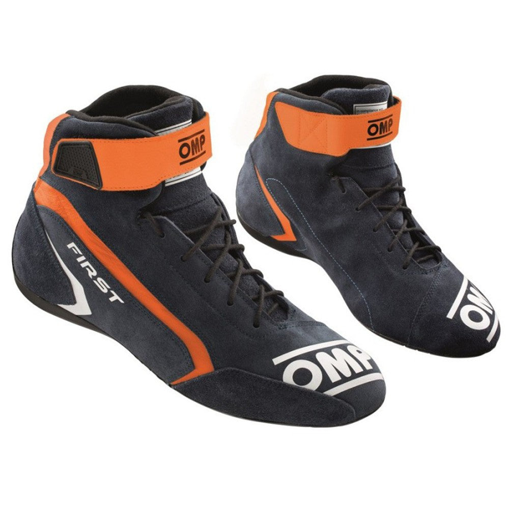 ZAPATILLAS OMP FIRST FIA 8856-2018 AZUL MARINO / NARANJA TALLA 40 - OMP original VRM Motorsports imagen 1