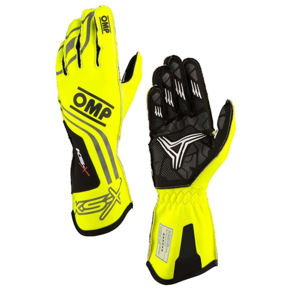 GUANTES OMP KART KS-X FIA 8877-2022 AMARILLO FLUO TALLA 004 (NIÑOS) - OMP original VRM Motorsports imagen 2