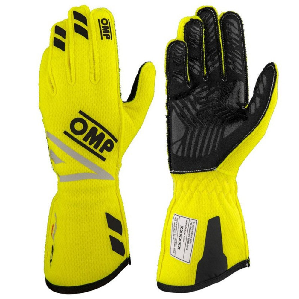 GUANTES OMP ONE EVO FX FIA 8856-2018 AMARILLO FLUO TALLA XL - OMP original VRM Motorsports imagen 2