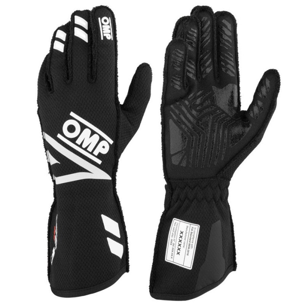 GUANTES OMP ONE EVO FX FIA 8856-2018 NEGRO TALLA XS - OMP original VRM Motorsports imagen 2