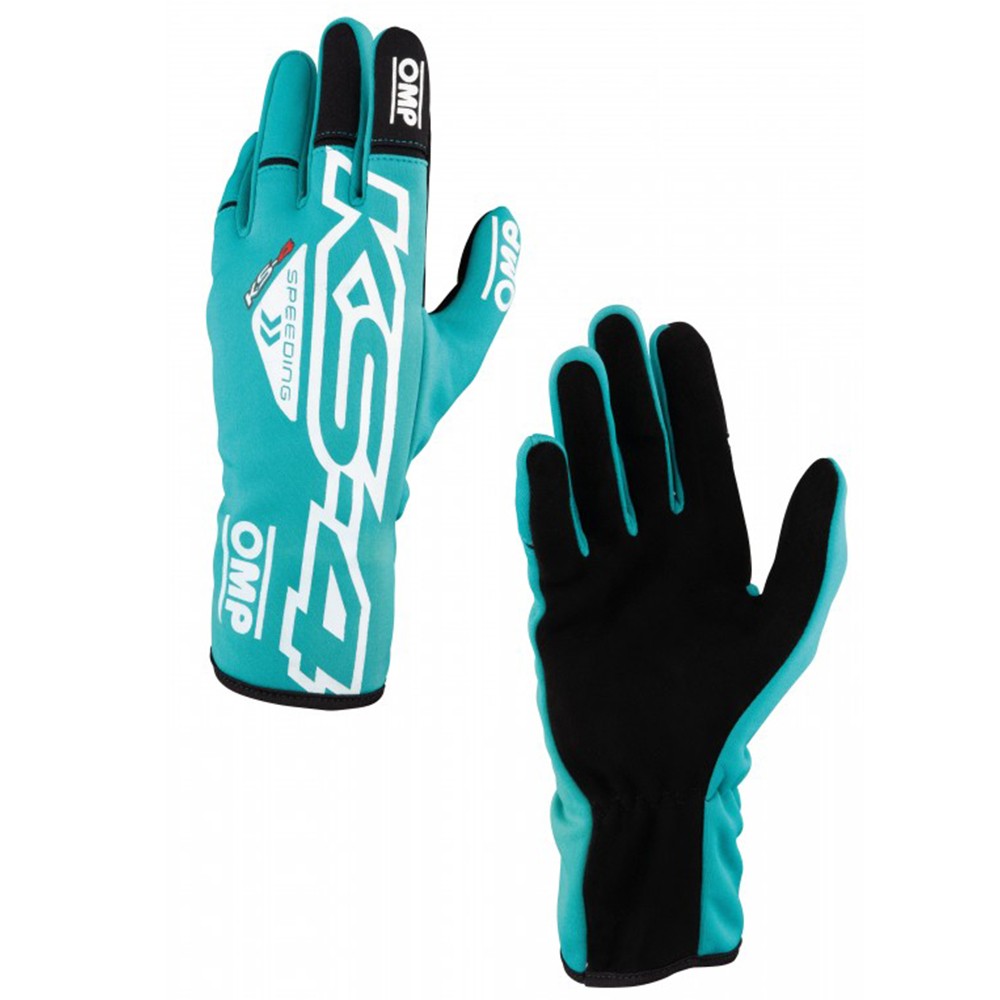 GUANTES OMP KART KS-4 VERDE MENTA TALLA S - OMP original VRM Motorsports imagen 1