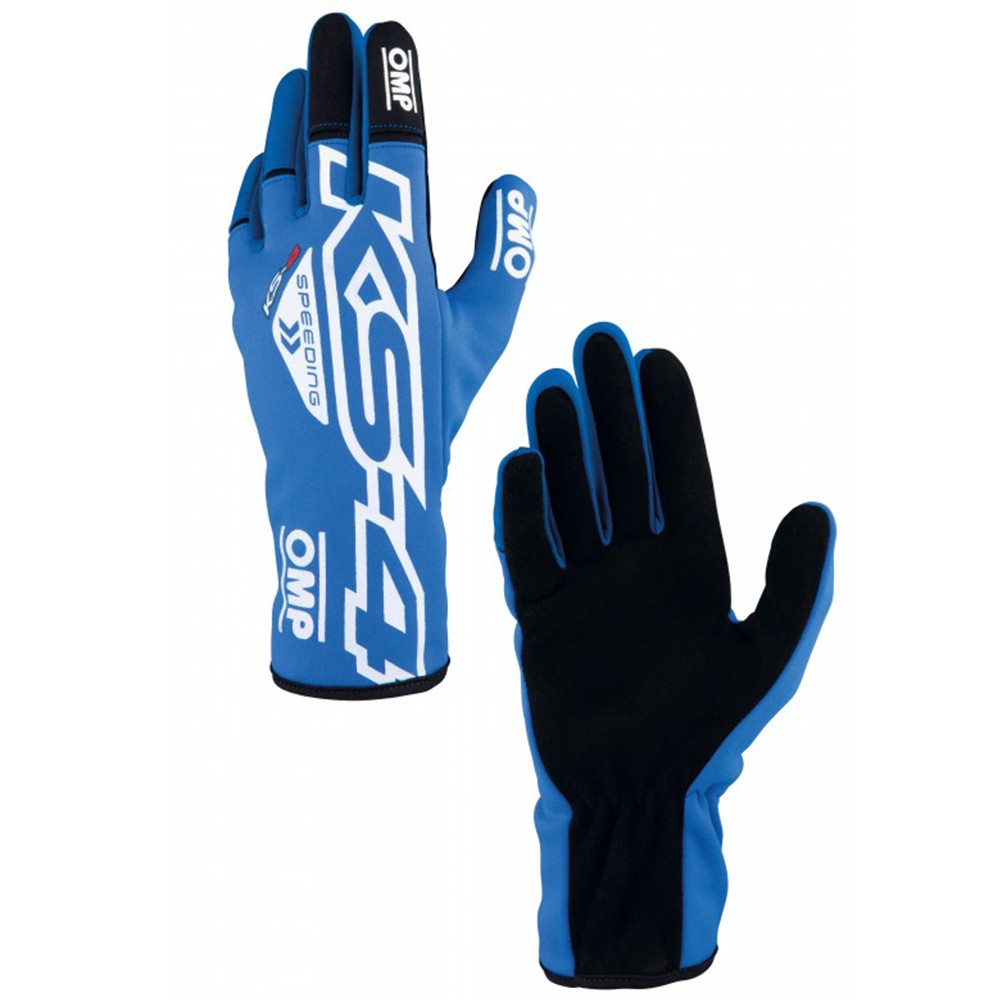 GUANTES OMP KART KS-4 AZUL / BLANCO TALLA 5 (NIÑOS) - OMP original VRM Motorsports imagen 1