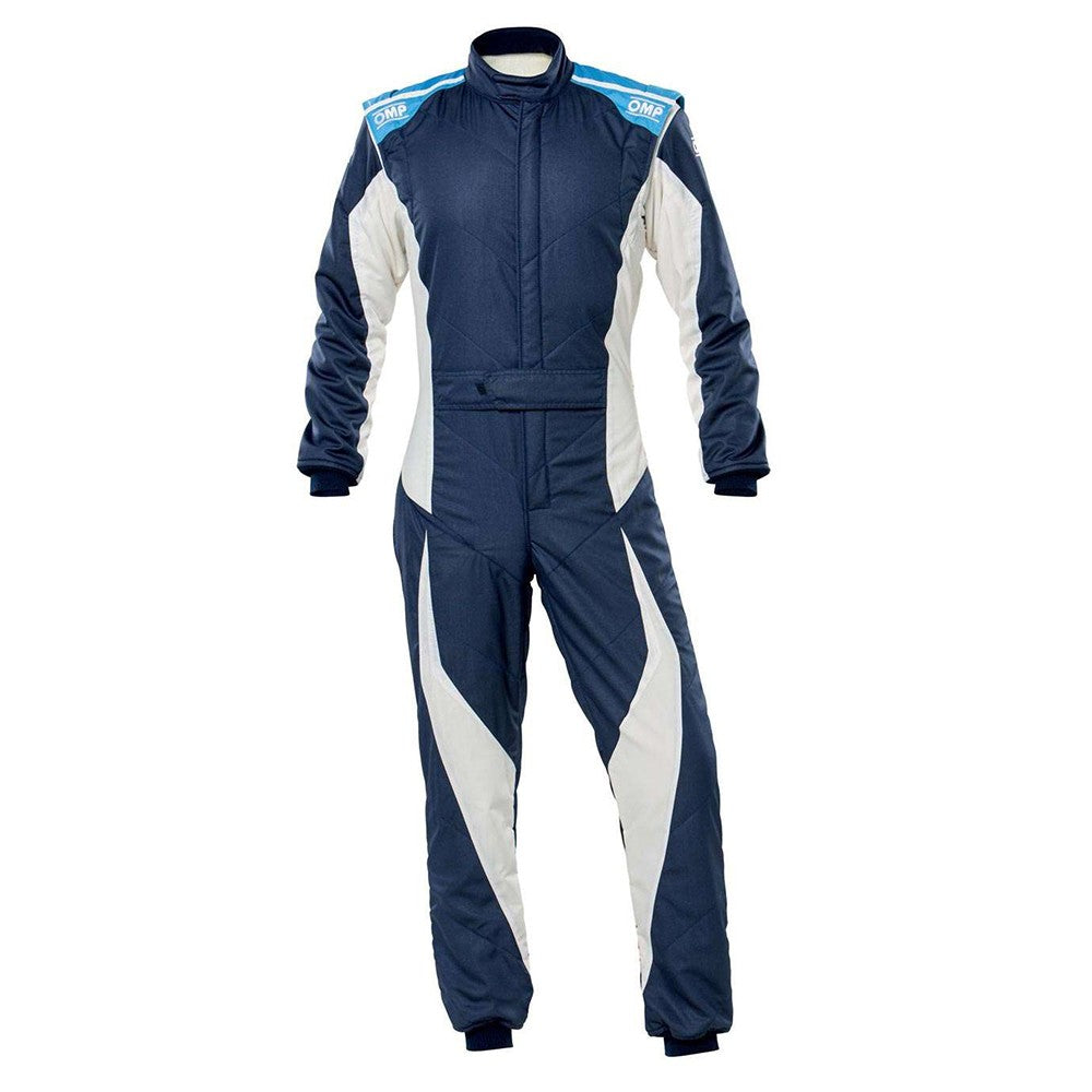 OMP TRAJE DE CARRERAS TECNICA EVO FIA 8856-2018 AZUL MARINO / GRIS / CIAN TALLA 54 - OMP original VRM Motorsports imagen 1