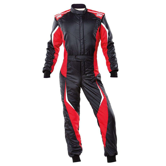TRAJE DE CARRERAS TECNICA EVO FIA 8856-2018 NEGRO/ROJO TALLA 56 OMP RACING | VRM Motorsports
