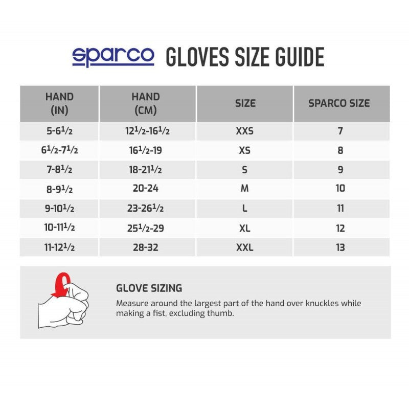 Guantes Sparco Meca 3 Talla S Negro/Amarillo - Sparco original VRM Motorsports imagen 4