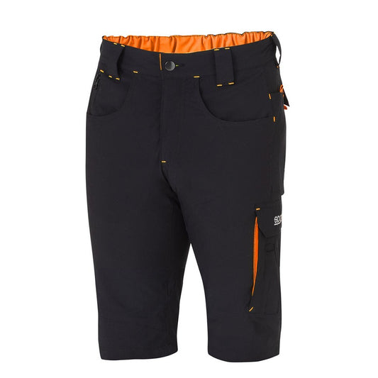 PANTALON SPARCO CORTO LIGHT TECH TALLA XXL NEGRO/NARANJA