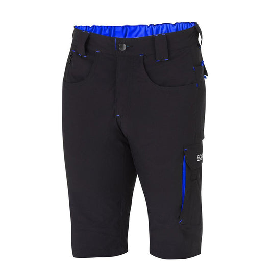 PANTALON SPARCO CORTO LIGHT TECH TALLA XXXL NEGRO/AZUL