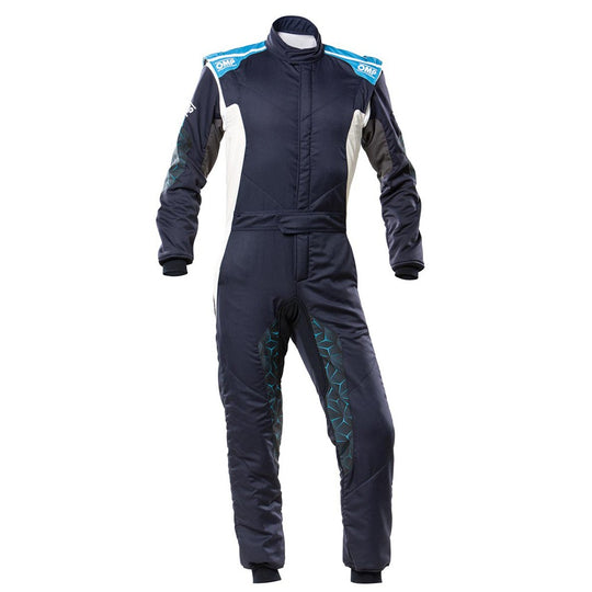 OMP TRAJE DE CARRERAS TECNICA HYBRID FIA 8856-2018 AZUL MARINO / CIAN TALLA 54 - OMP original VRM Motorsports imagen 2